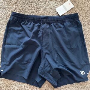 Men’s Wilson Tournament Short 5” Size L Navy